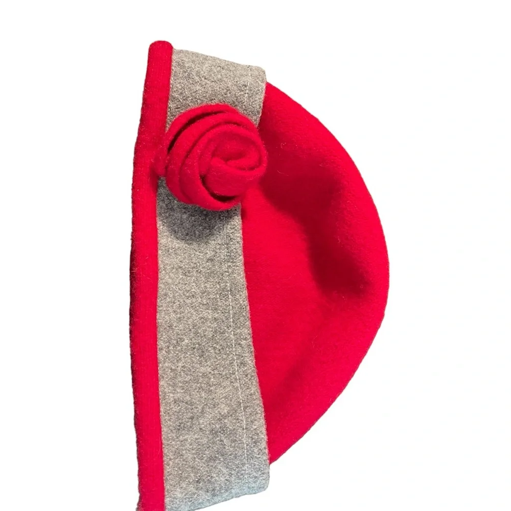 M'sieu Leon Flower Felt Wool Hat